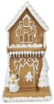 Clayre & Eef Karácsonyi dekoráció - Mézeskalács házikó hóemberrel