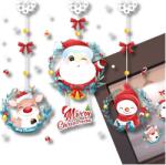  Ünnepi Ablakmatricák Készlet, ablakra ragasztható matricák, figurák, karácsonyi dekoráció (Zestaw Świątecznych Naklejek na szybę okno)