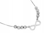 Lovrin Ezüst nyaklánc golyókkal és végtelen jellel 925 2.43g 45cm ajándékba (60206452)