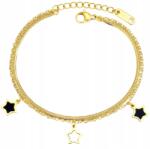  Aranyozott női karkötő sebészeti acélból, ajándékba, celebkarkötő (5905884088883)
