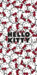  Hello Kitty Red Bows fürdőlepedő, strand törölköző 70x140cm (JFK040362) - szukits