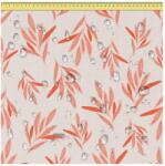  DreamRoots Vízálló Vászon Piros Levél Mintával 160 cm x 200 cm (B0D62MH27L)