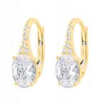 Lovrin Arany 585 fülbevaló elegáns foglalatban, cirkónia kövekkel díszítve, ajándéknak (61111092)