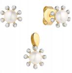 Lovrin Arany virág szett gyöngyökkel és cirkóniákkal 1.94g Minta 585 (58715823)