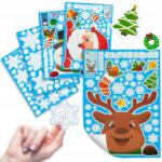 Allbag Karácsonyi Díszek Ablak Matricák Mikulás Dekoráció Szett (NAKLEJKA114)