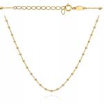 Lovrin Arany nyaklánc 585, gyémántcsiszolású golyókkal, 47+3cm, súlya 2, 45g (58717543)