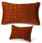 Softimi Díszpárnahuzat 30X50cm Velúr Velvet Dekoratív 100% Díszítő (DECO-PILLOW-30X50-PIK3-RUST)