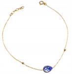 Lovrin Arany 585-ös láncos karkötő csepp alakú cirkónia medállal (64285757)