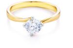 SAVICKI Inel de logodnă SAVICKI: aur bicolor, cu zirconiu - savicki - 3 956,00 RON