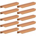 B&B 10 db 200 mm-es rézszínű élfogantyú bútorokhoz, szekrényfogantyú (Z10 U108 L200 MI)