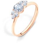 SAVICKI Inel de logodnă Fairytale: aur roz, safir alb - savicki - 5 882,00 RON
