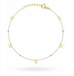 Lovrin Arany karkötő 585-ös finomságú, tele karikás, gyémántcsiszolt golyókkal, 0, 87g (58957611)