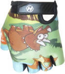 HAVEN Kerékpáros kesztyű rövid ujjal - DREAM KIDS - narancssárga/fekete/zöld