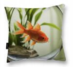  Aranyhalas Párna 40x40 alváshoz ajándék hal dekorációs kanapéra (Poduszka ZE ZŁOTĄ RYBKĄ 40x40 miękka)