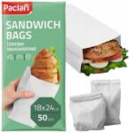 Paclan 50 Db Papír Zacskó Szett Ebédhez, 18X24 CM, Iskolába, Irodába (136002)