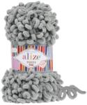 alize Puffy Fine 302 - világos szürke (kötés kézzel, tű nélkül) (1144)
