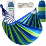  Két személyes függőágy, kemping, kert, túlélő, zsinóros, 250x150 cm (Na Balkon Drzewo Taras Drzewa Do Ogrodu)