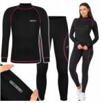 Ercole Női Termoaktív Fehérnemű Szett L XL Méretben Termo Ruházat, Blúz és Leggings, Rózsaszín (Bielizna termoaktywna damska komplet F7F8LXL)