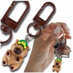 EdiBazzar Kapibara kulcstartó kis karabiner kulcstartó ajándék medál (Brelok z Kapibarą do kluczy mały karabińczyk)