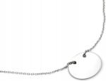 Lovrin Ezüst nyaklánc "celebrytka" kör alakú medállal, 45 cm, 925-ös finomságú ezüst, divatos