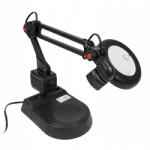 Yihua Nagyítós lámpa Yihua 238 90mm 3-10D fekete állítható asztali szerviz 12W