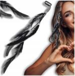 EdiBazzar Hosszú hajcsat, ideális fesztiválokra, fekete tollakkal boho fesztivál (5905884064429)