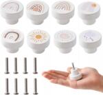  Dekoratív Fa Gombok Gyerekeknek Felhőcskés 8 Db Nap Eső Premium (ESU-12chm)