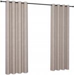 NOW-ART Vélúr függöny 140x250 karikákkal, nappaliba, különböző színekben (Welur 250 beż)