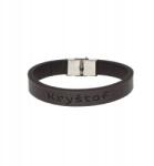  Férfi bőr karkötő barna, Kryštof névvel (8594223293841)