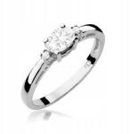 Fugart Arany Gyűrű 585 Eljegyzési Gyémánt Gyűrű 0.43ct Ingyenes Gravírozás r25 (F006-B585-LD0.43)