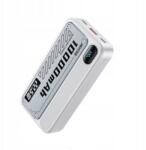 WEKOME Powerbank 10000mAh, külső akkumulátor, 22.5W 2xUSB-C, 1xUSB-A, fehér (TB2748_WP40)