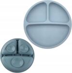  Szilikon Étkezési Tányér Gyerekeknek, Rekeszekkel és Tapadókorongokkal (B0BVKPZWHM)