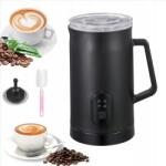 Huslog Elektromos Tejhabosító 4 Móddal 350ML Tejmelegítő Kávé Latte Fekete (AK-8022)