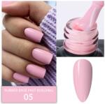 Everin Rubber Base Everin Fast Building 05 - Bază rubber Roz Pudrat Elegant, HEMA & TPO Free, 15ml (BRFB-05)