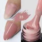 KIEVSKAYA Color Rubber Base Kievskaya Nr. 35 15ml | Bază rubber color nude roz călduros (KVS-35)