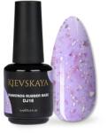 KIEVSKAYA Diamonds Rubber Base Kievskaya Nr. 16 15ml | Bază rubber color mov pastel cu particule aurii (DRBK-16)