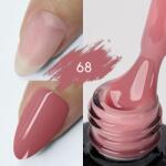 KIEVSKAYA Color Rubber Base Kievskaya Nr. 68 15ml | Bază rubber color roz trandafiriu intens (KVS-68)