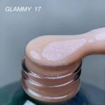 Everin Rubber Base Everin Soo Glammy 17 - Bază rubber Nude Caramel cu Sclipici Holografic Fin, HEMA & TPO Free, 12ml (SOOG-17)