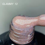 Everin Rubber Base Everin Soo Glammy 12 - Bază rubber Bej-Cafeniu cu Sclipici Holografic Fin, HEMA & TPO Free, 12ml (SOOG-12)