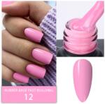 Everin Rubber Base Everin Fast Building 12 - Bază rubber Pink Candy, HEMA & TPO Free, 15ml (BRFB-12)