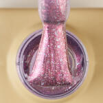 Everin Rubber Base Everin White Lover 08 - Bază rubber Roz-Irisat cu Fulgi Multicolori, HEMA & TPO Free, 15ml (WL-8)
