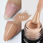 KIEVSKAYA Color Rubber Base Kievskaya Nr. 111 15ml | Bază rubber color nude caramel cu particule fine (KVS-111)