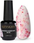 KIEVSKAYA Diamonds Rubber Base Kievskaya Nr. 10 15ml | Bază rubber color cu particule roz intens (DRBK-10)