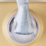 Everin Rubber Base Everin White Lover 04 - Bază rubber Bleu-Gri cu Sclipici Irizat, HEMA & TPO Free, 15ml (WL-4)