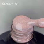 Everin Rubber Base Everin Soo Glammy 13 - Bază rubber Bej-Roz Nude cu Sclipici Holografic Fin, HEMA & TPO Free, 12ml (SOOG-13)