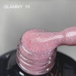 Everin Rubber Base Everin Soo Glammy 10 - Bază rubber Roz Mauve cu Sclipici Holografic Fin, HEMA & TPO Free, 12ml (SOOG-10)