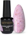 KIEVSKAYA Diamonds Rubber Base Kievskaya Nr. 15 15ml | Bază rubber color lila cu particule aurii (DRBK-15)