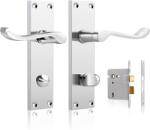  Probrico Ajtókilincsek Belső Zárral Ezüst Színű 5 pár (B0CFY5L6K7)