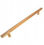 B&B Bútorfogantyú, bordázott korlát, 192 mm, arany színű, fém szekrényfogantyú (U109 L192 ZL)