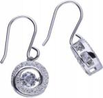 Lovrin Ezüst fülbevaló 925 kerek cirkónia kövekkel 2, 66g női ezüst látványos (Lovrin 48372)